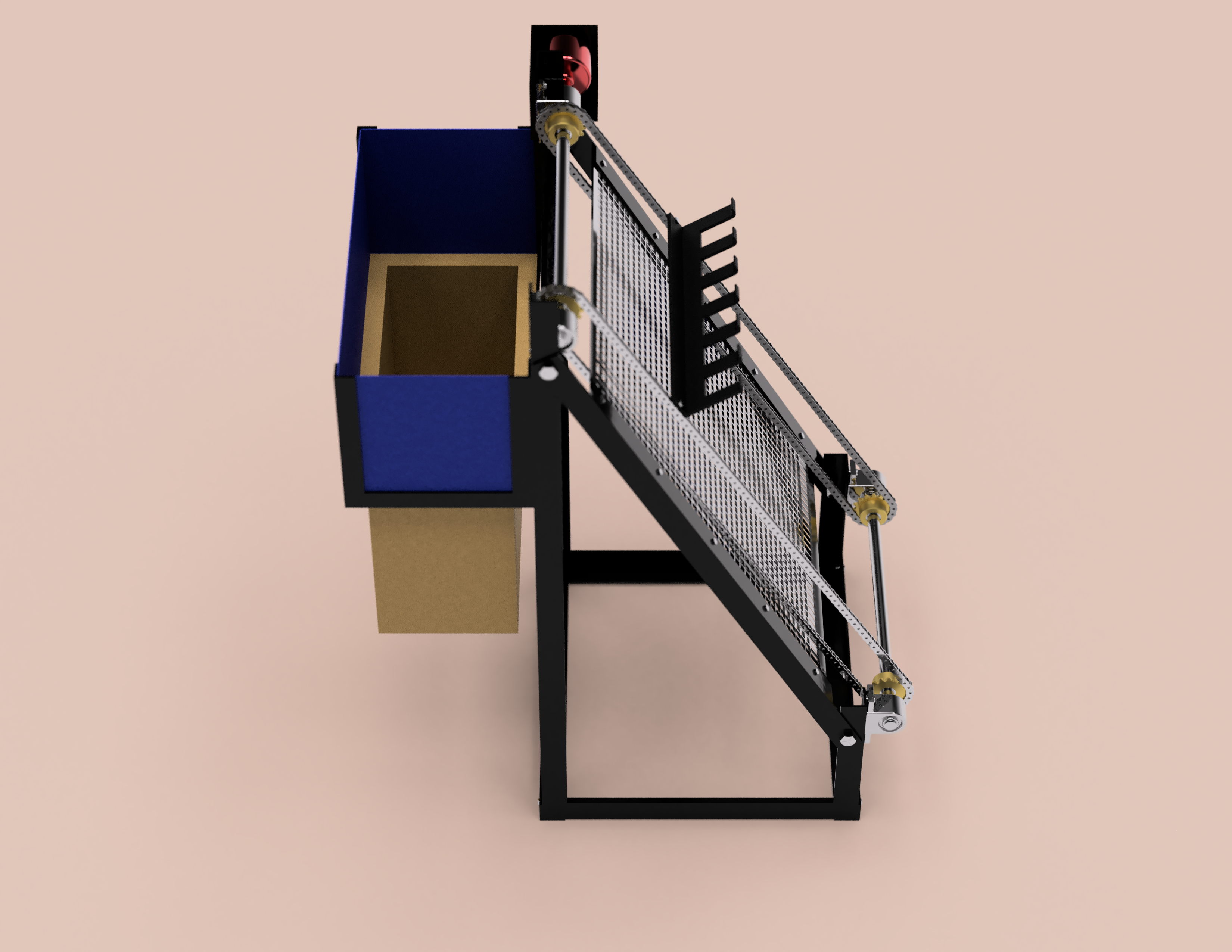 Automatic gutter cleaner render